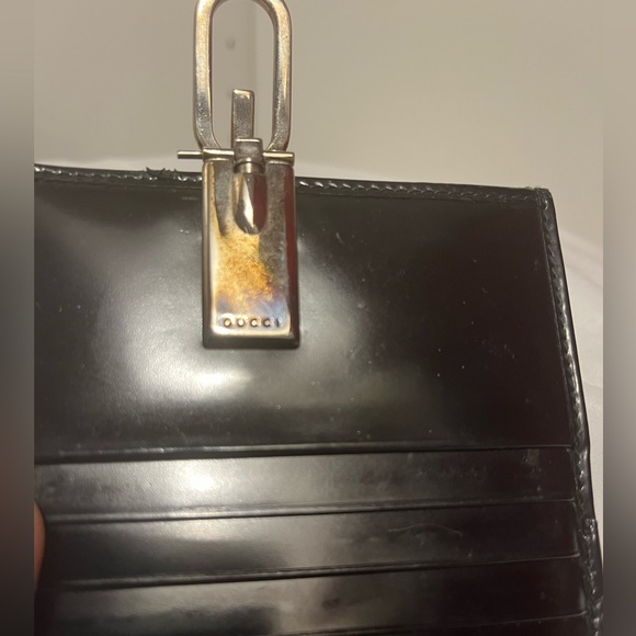PRELOVED GUCCI
Vintage Leather Compact Wallet BLACK - Picture 5 of 8